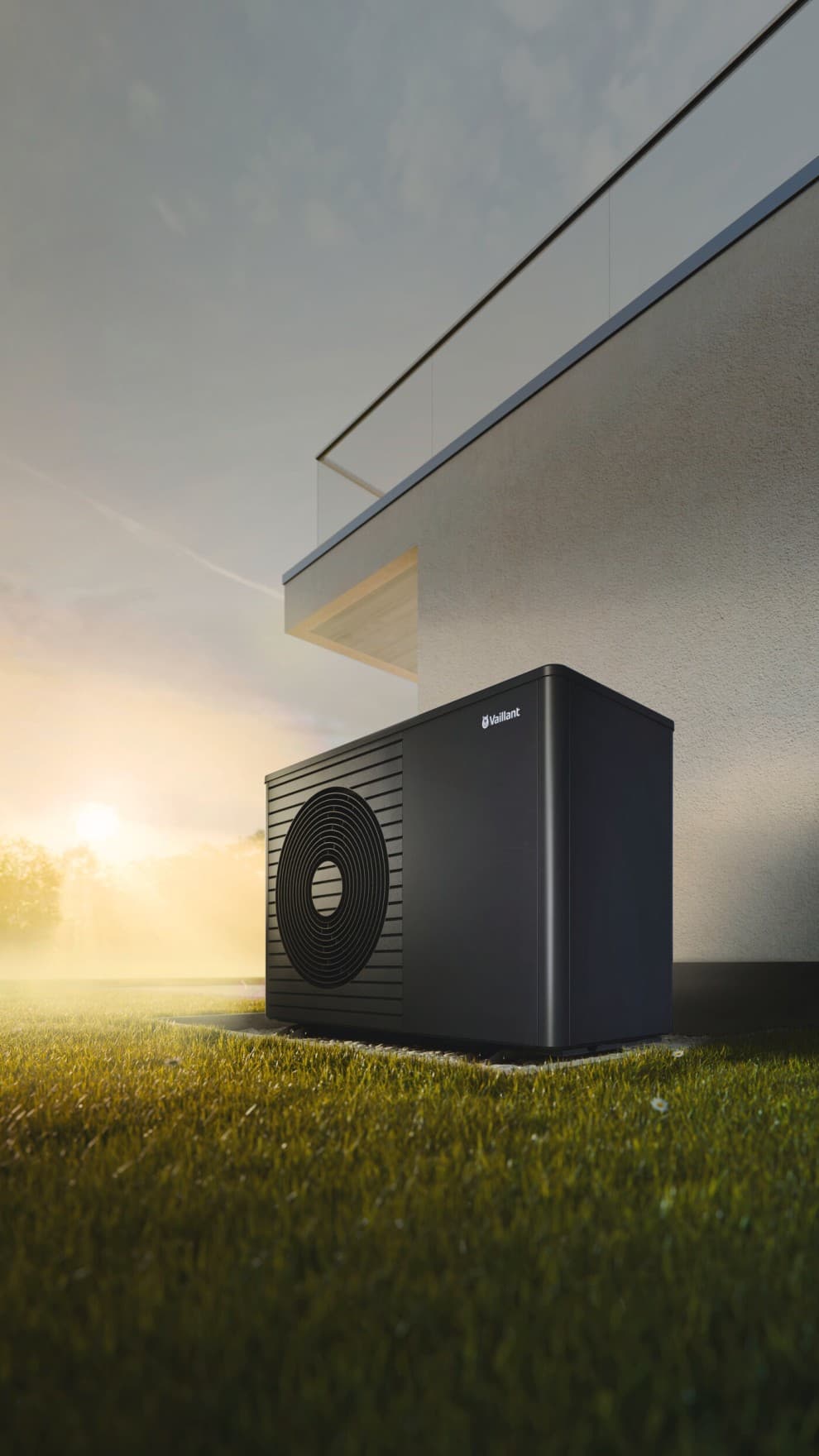 aroTHERM exclusive ES en un jardín